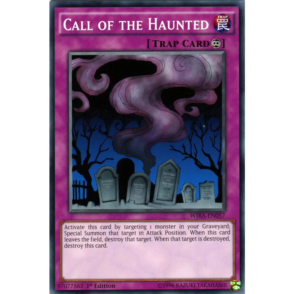 Call of the Haunted WIRA-EN057 Yu-Gi-Oh! Card from the Wing Raiders Set