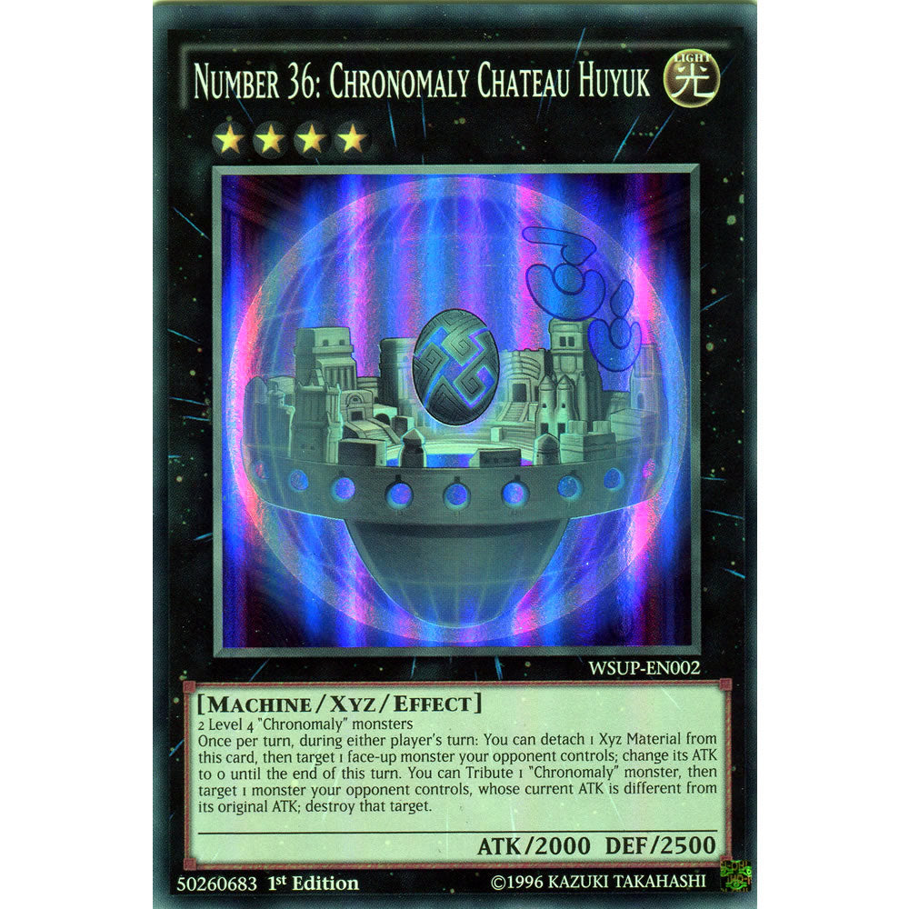 Number 36: Chronomaly Chateau Huyuk WSUP-EN002 Yu-Gi-Oh! Card from the World Superstars Set