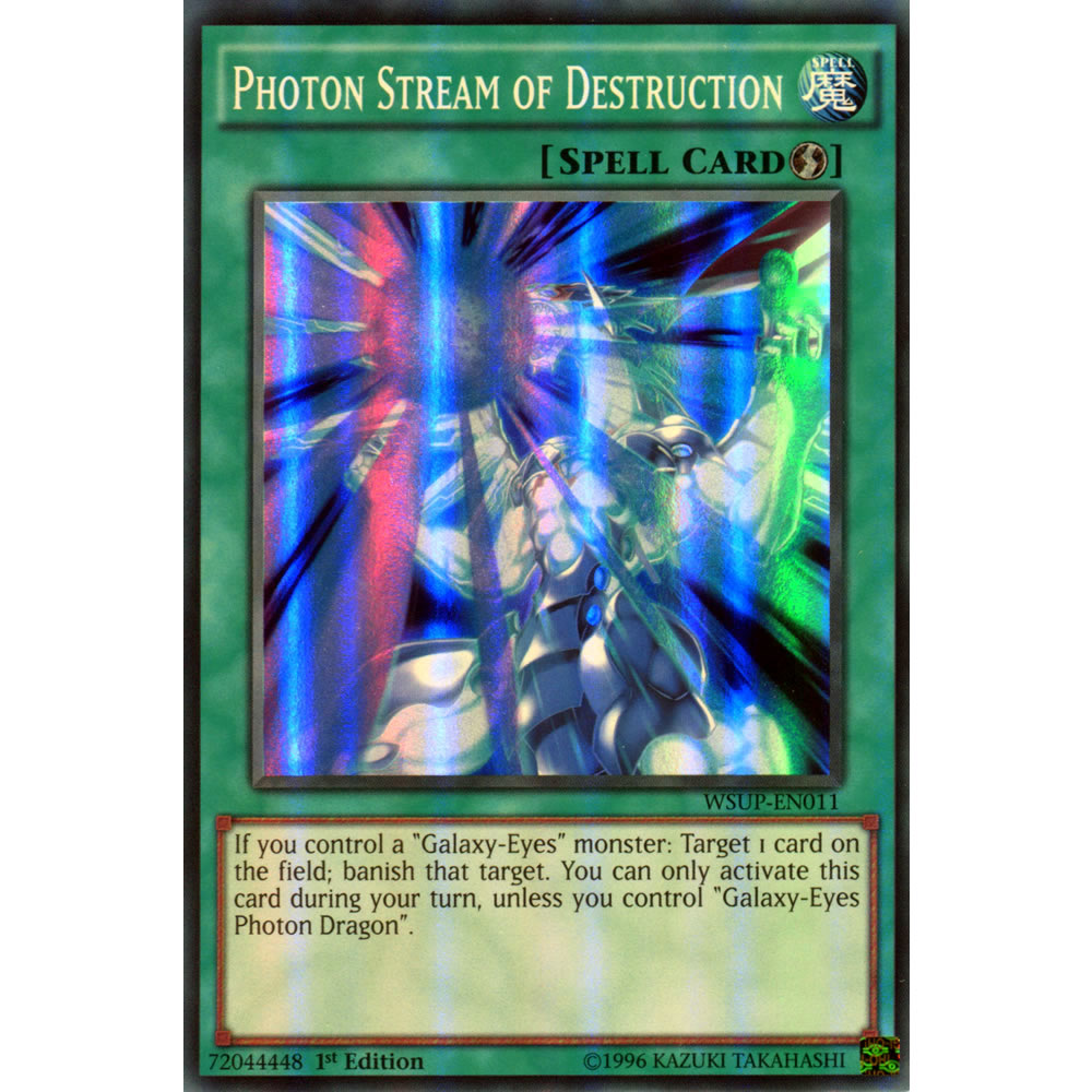 Photon Stream of Destruction WSUP-EN011 Yu-Gi-Oh! Card from the World Superstars Set