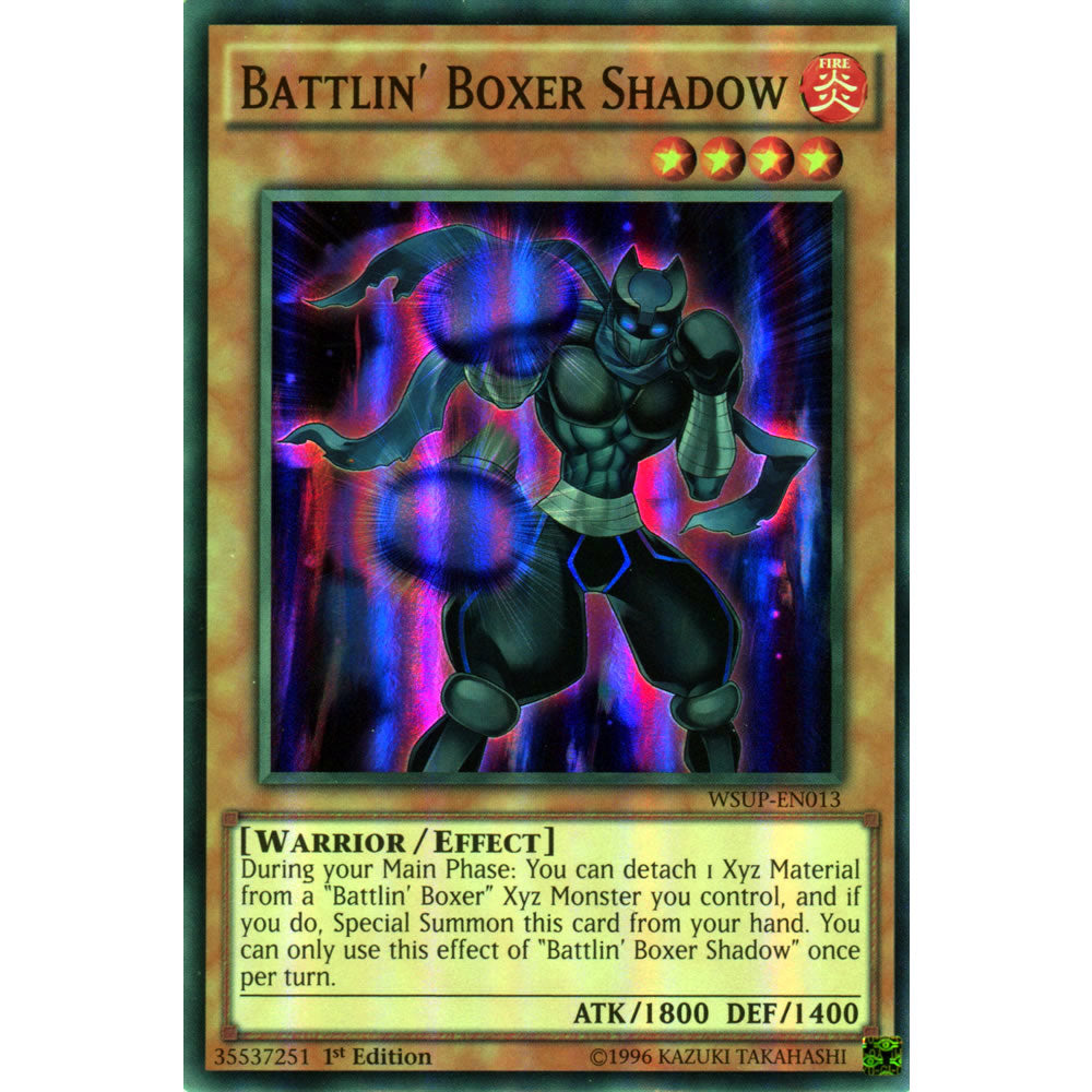 Battlin' Boxer Shadow WSUP-EN013 Yu-Gi-Oh! Card from the World Superstars Set