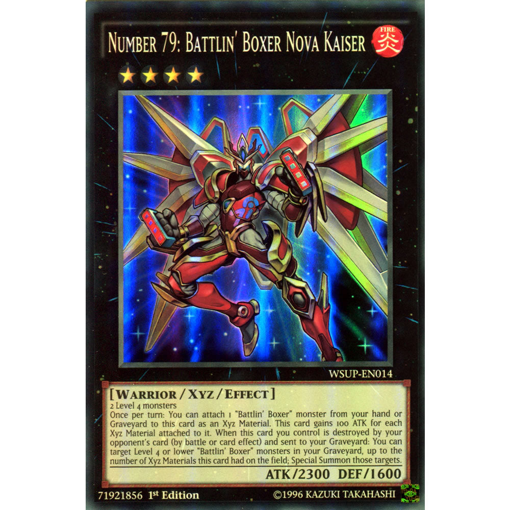 Number 79: Battlin' Boxer Nova Kaiser WSUP-EN014 Yu-Gi-Oh! Card from the World Superstars Set