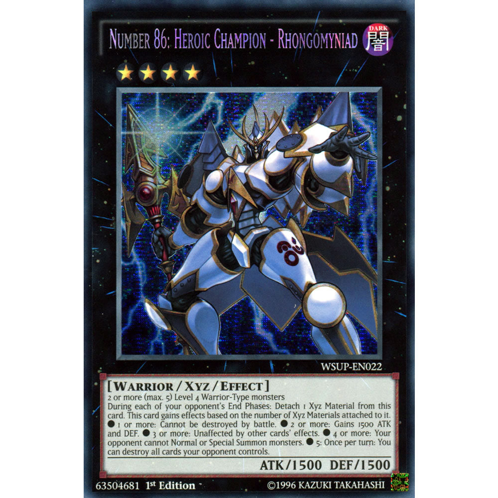 Number 86: Heroic Champion - Rhongomyniad WSUP-EN022 Yu-Gi-Oh! Card from the World Superstars Set