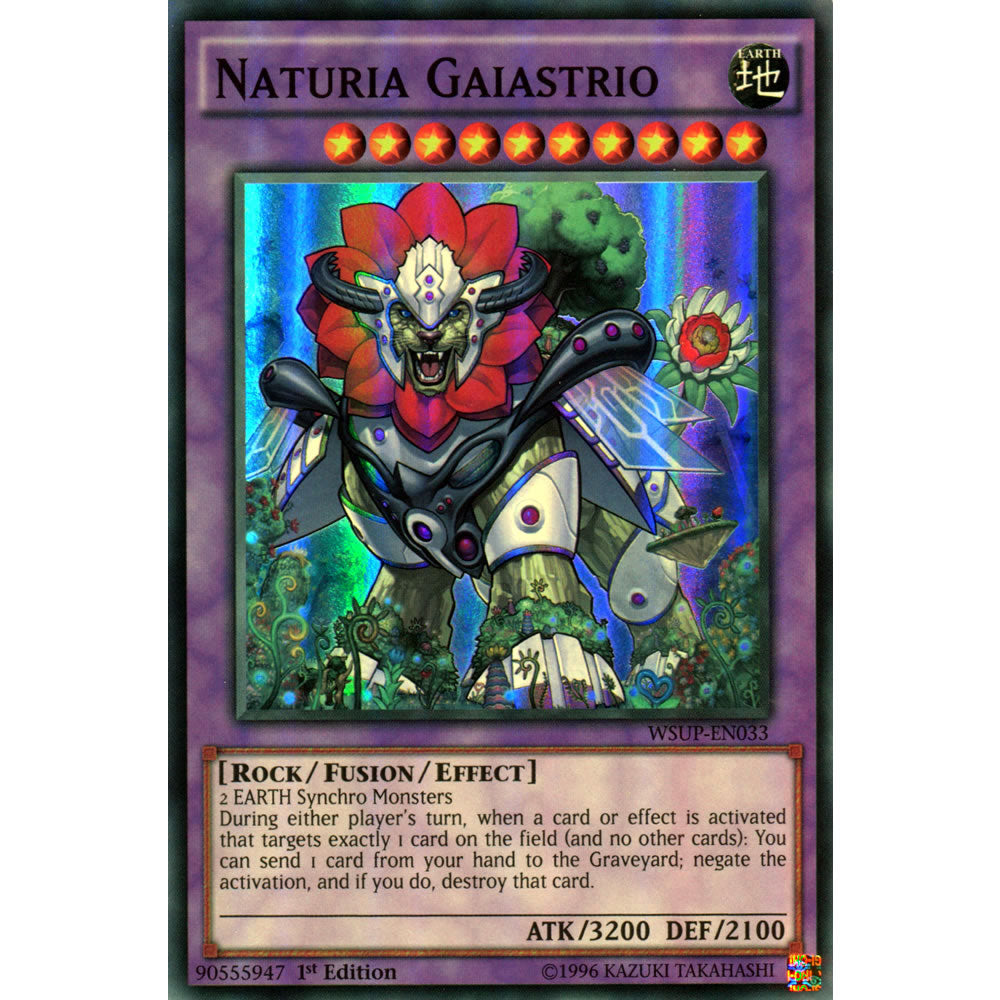 Naturia Gaiastrio WSUP-EN033 Yu-Gi-Oh! Card from the World Superstars Set