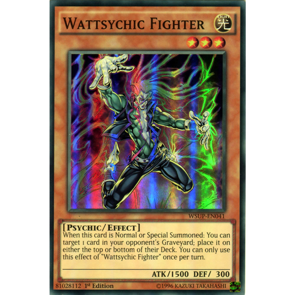 Wattsychic Fighter WSUP-EN041 Yu-Gi-Oh! Card from the World Superstars Set