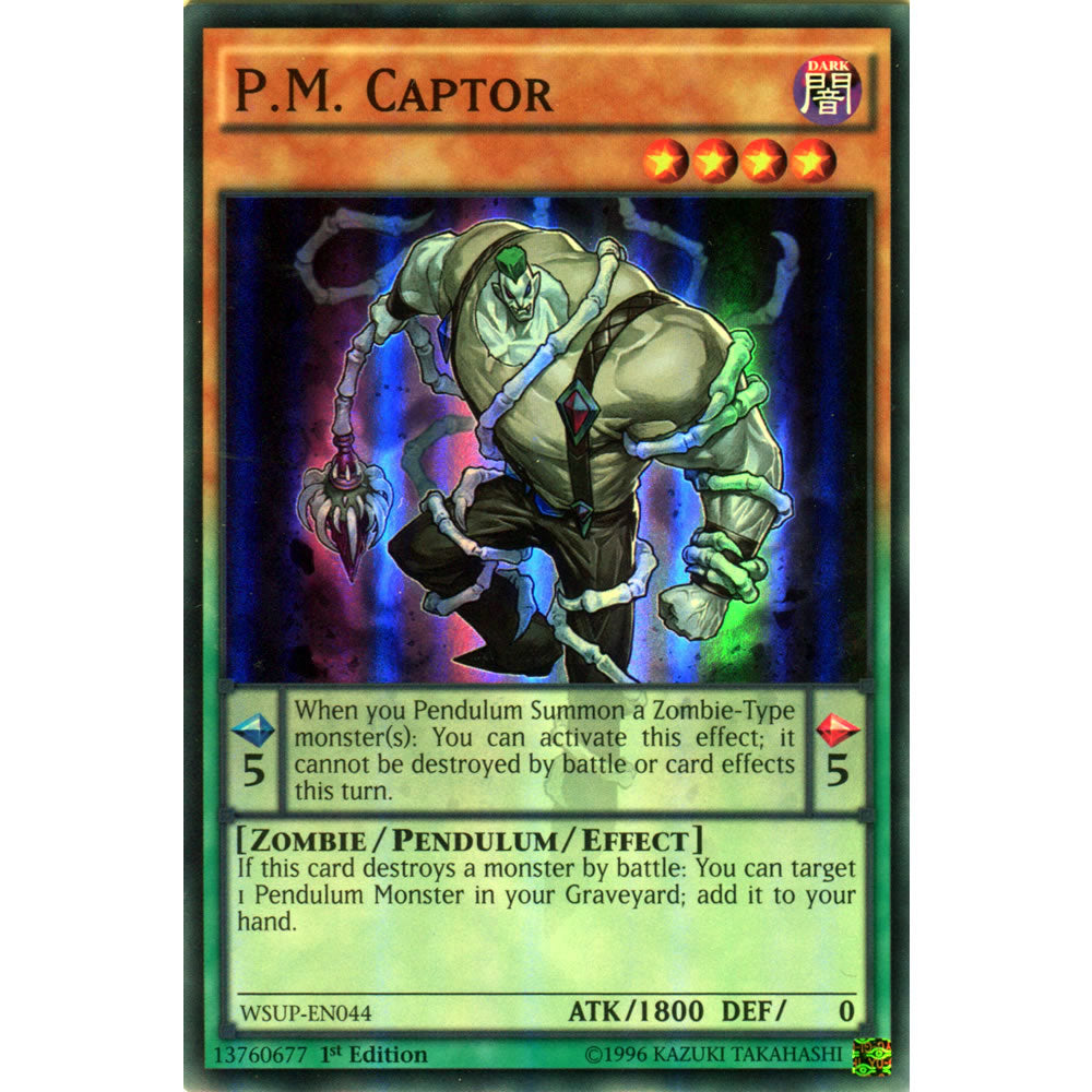 P.M. Captor WSUP-EN044 Yu-Gi-Oh! Card from the World Superstars Set