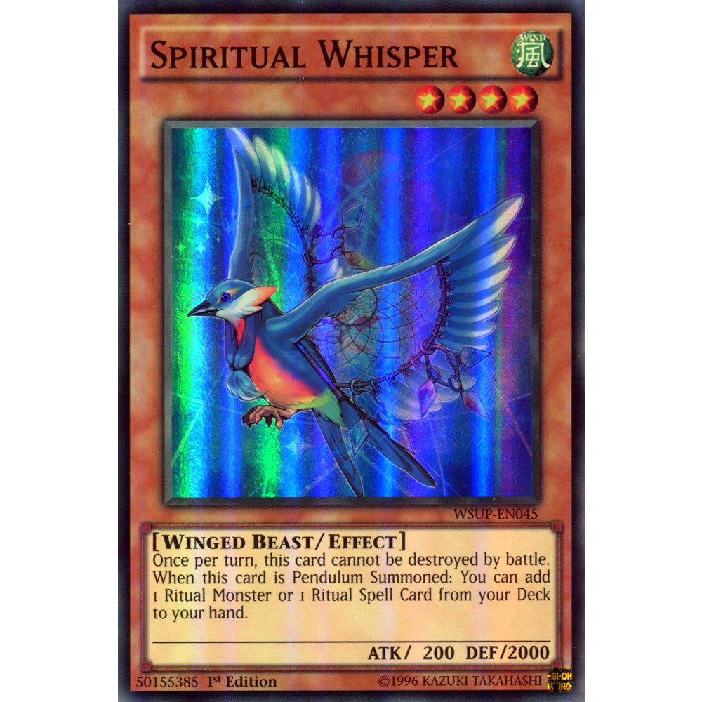 Spiritual Whisper WSUP-EN045 Yu-Gi-Oh! Card from the World Superstars Set