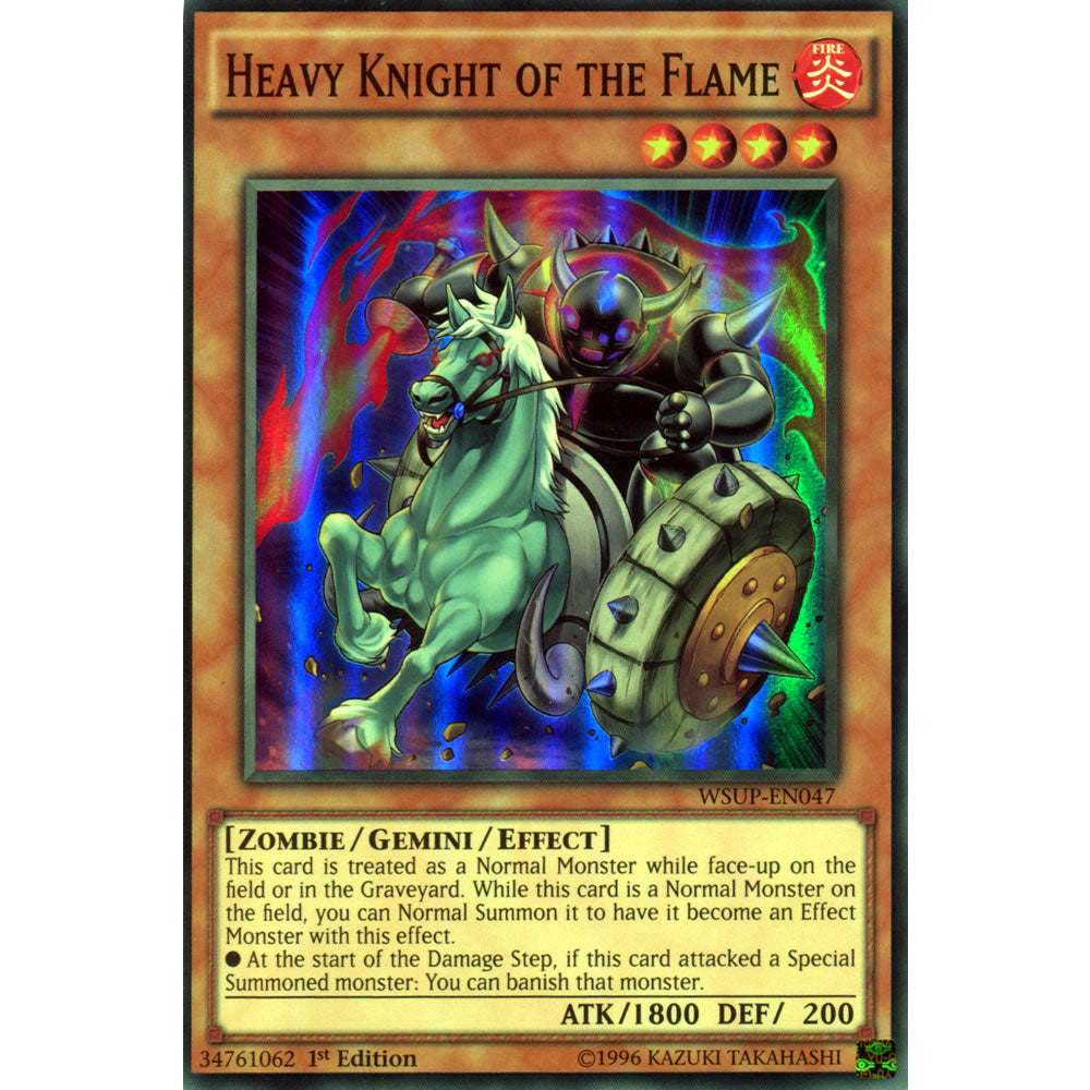 Heavy Knight of the Flame  WSUP-EN047 Yu-Gi-Oh! Card from the World Superstars Set