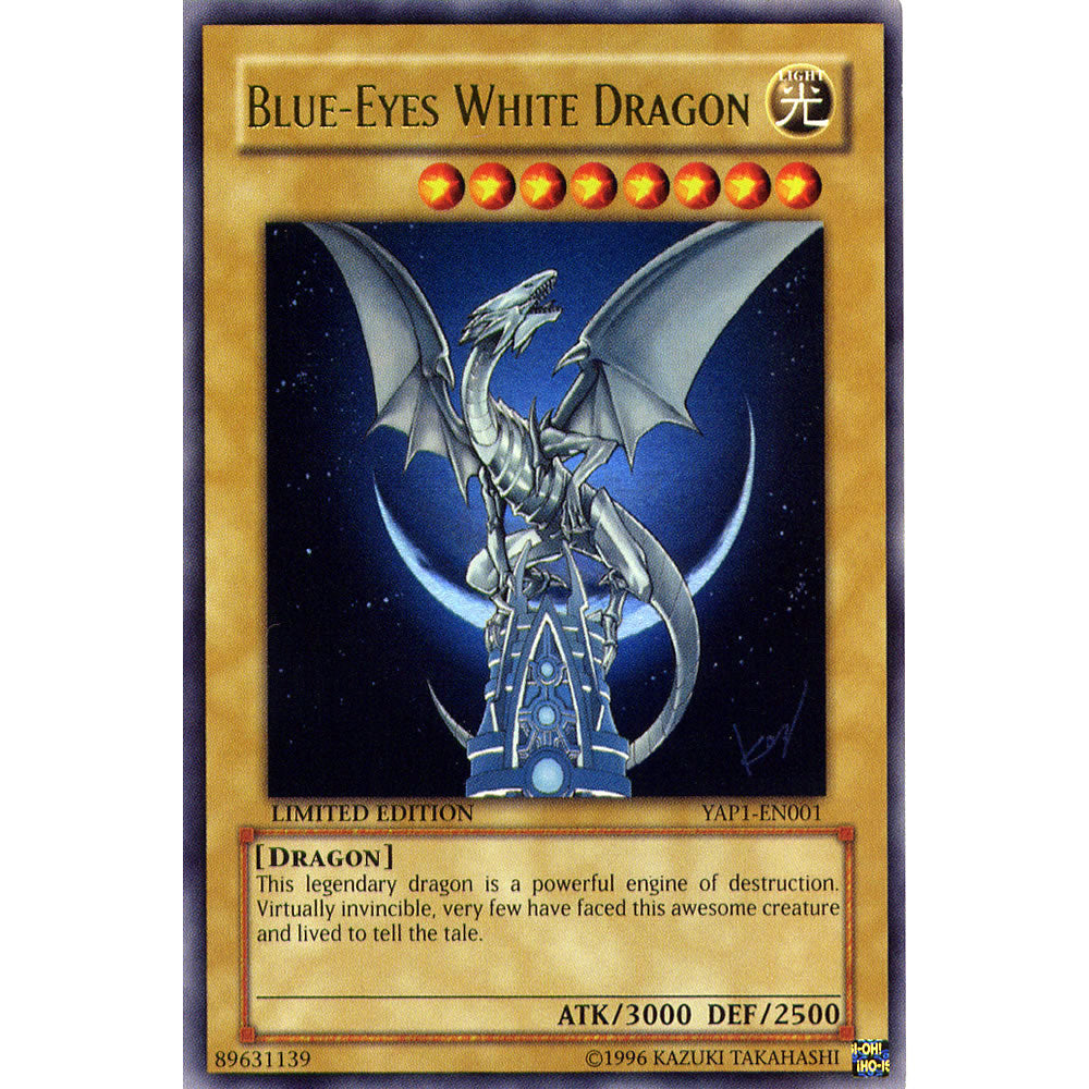Blue-Eyes White Dragon YAP1-EN001 Yu-Gi-Oh! Card from the Shonen Jump Anniversary Pack Set