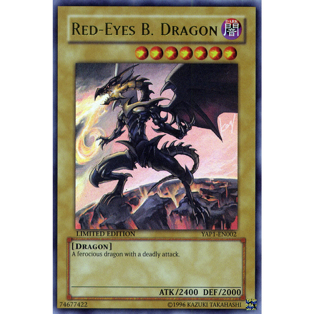 Red-Eyes B. Dragon YAP1-EN002 Yu-Gi-Oh! Card from the Shonen Jump Anniversary Pack Set