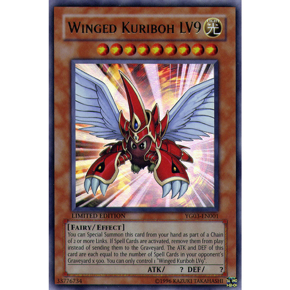 Winged Kuriboh LV9 YG03-EN001 Yu-Gi-Oh! Card from the GX Volume 3 Set