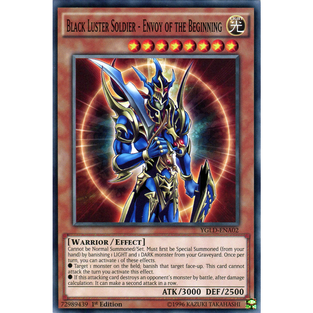 Black Luster Soldier - Envoy of the Beginning YGLD-ENA02 Yu-Gi-Oh! Card from the Yugi's Legendary Decks Set