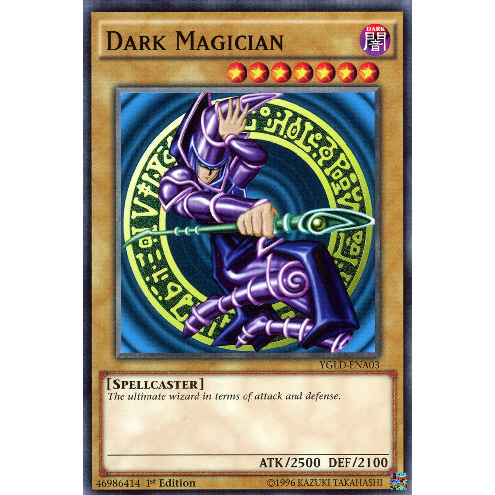 Dark Magician YGLD-ENA03 Yu-Gi-Oh! Card from the Yugi's Legendary Decks Set