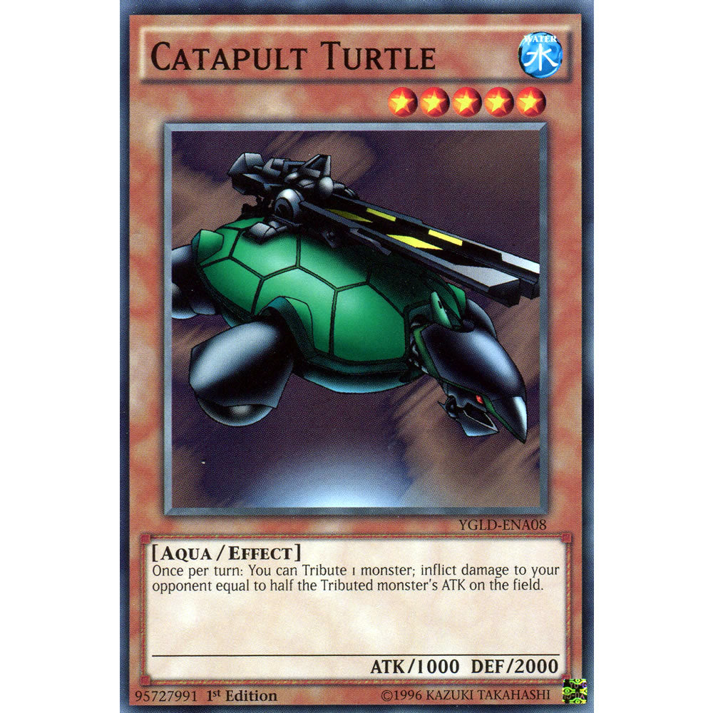 Catapult Turtle YGLD-ENA08 Yu-Gi-Oh! Card from the Yugi's Legendary Decks Set