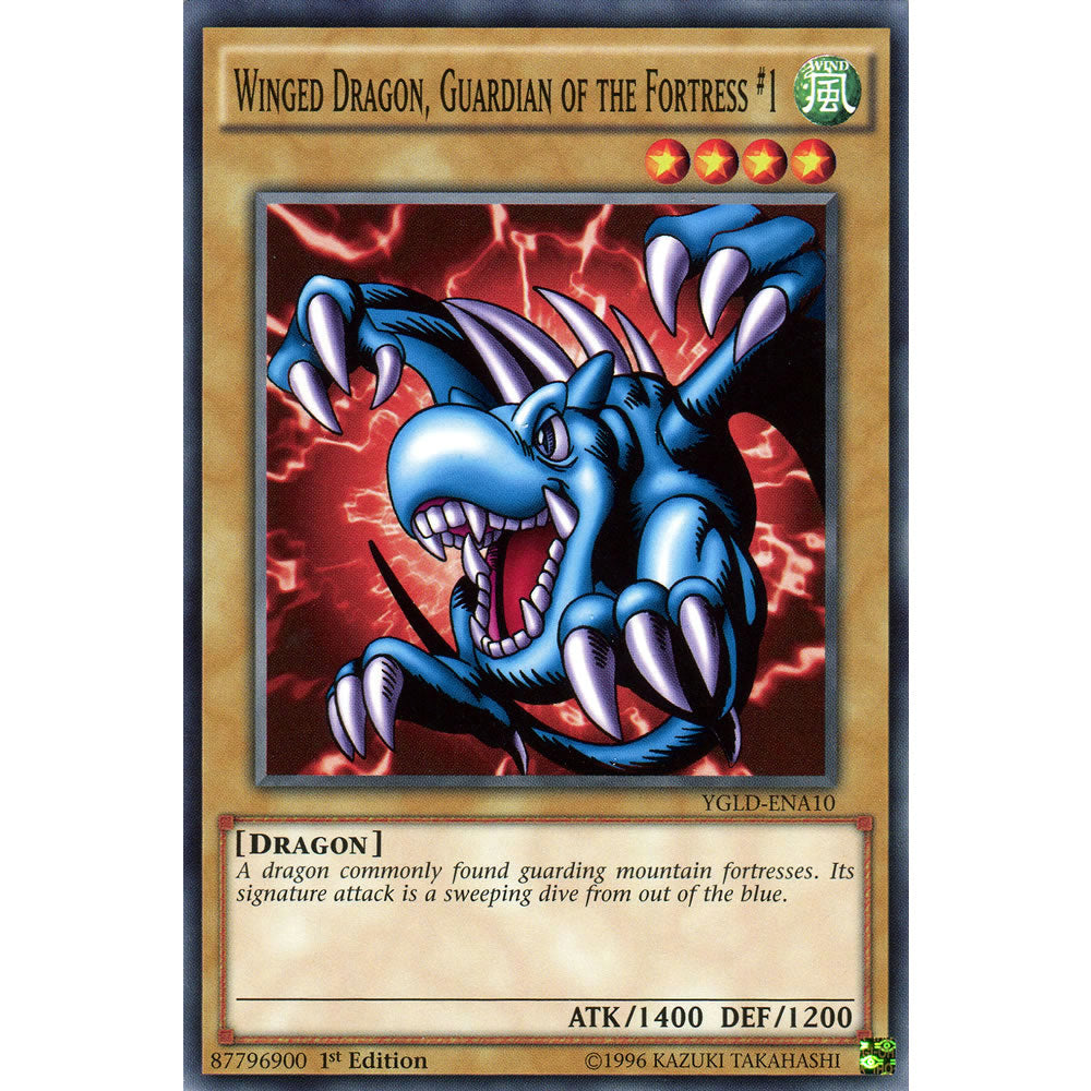 Winged Dragon, Guardian of the Fortress #1 YGLD-ENA10 Yu-Gi-Oh! Card from the Yugi's Legendary Decks Set