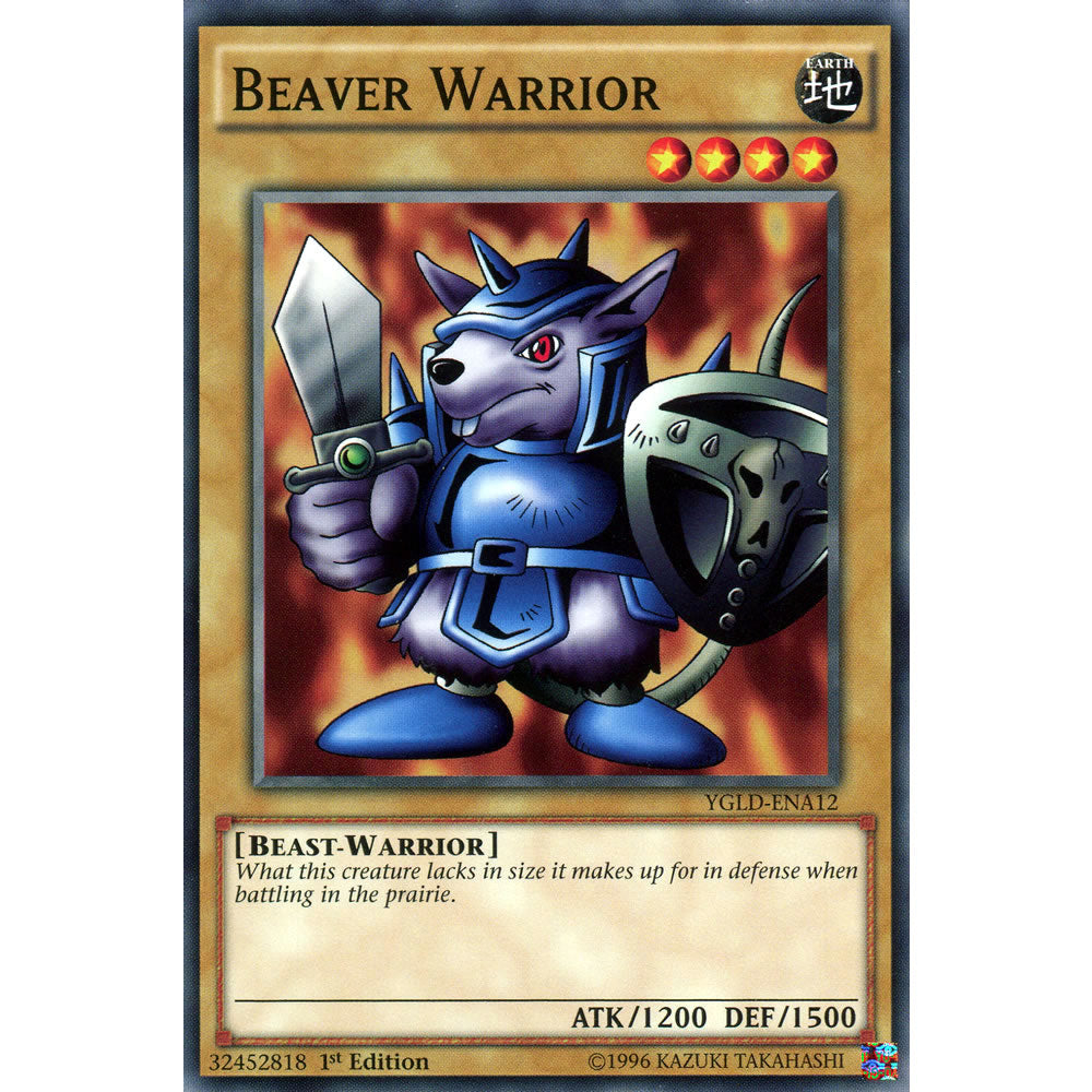 Beaver Warrior YGLD-ENA12 Yu-Gi-Oh! Card from the Yugi's Legendary Decks Set