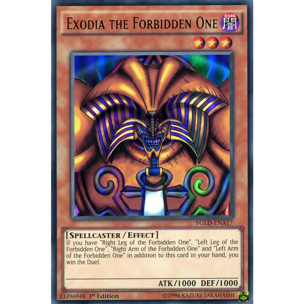Exodia the Forbidden One YGLD-ENA17 Yu-Gi-Oh! Card from the Yugi's Legendary Decks Set