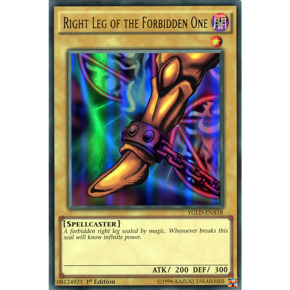 Right Leg of the Forbidden One YGLD-ENA18 Yu-Gi-Oh! Card from the Yugi's Legendary Decks Set