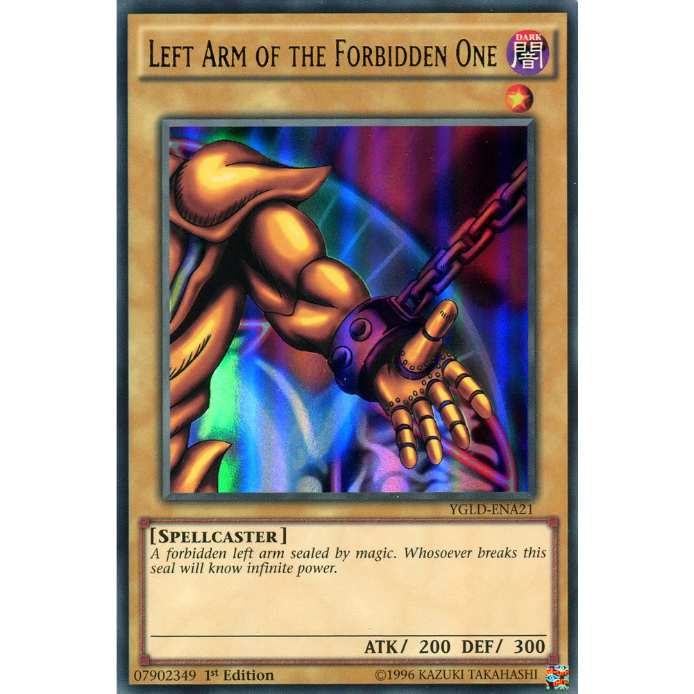 Left Arm of the Forbidden One YGLD-ENA21 Yu-Gi-Oh! Card from the Yugi's Legendary Decks Set