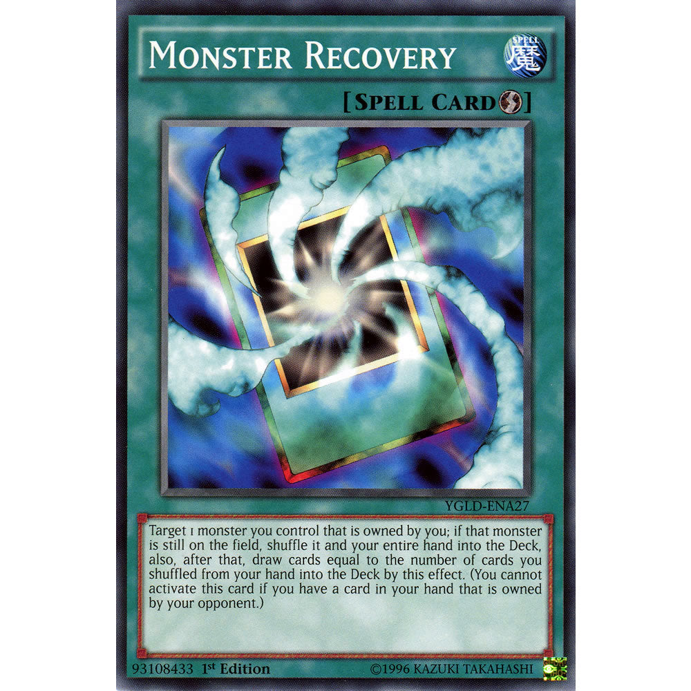 Monster Recovery YGLD-ENA27 Yu-Gi-Oh! Card from the Yugi's Legendary Decks Set