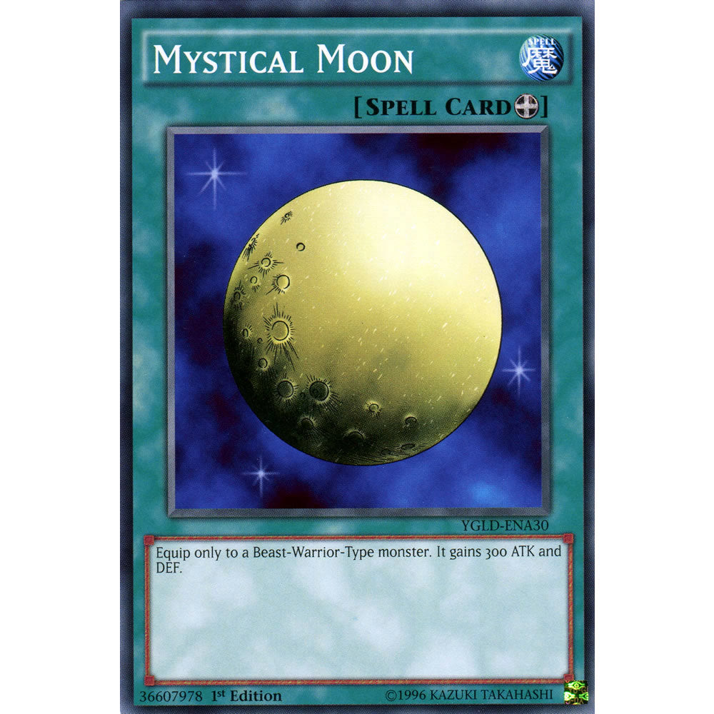 Mystical Moon YGLD-ENA30 Yu-Gi-Oh! Card from the Yugi's Legendary Decks Set