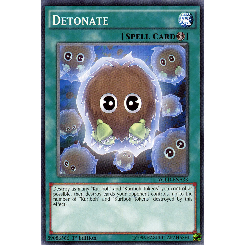 Detonate YGLD-ENA33 Yu-Gi-Oh! Card from the Yugi's Legendary Decks Set