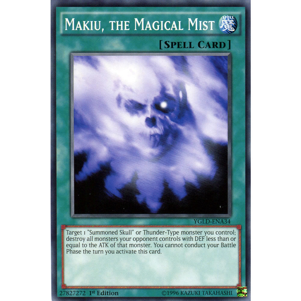Makiu, the Magical Mist YGLD-ENA34 Yu-Gi-Oh! Card from the Yugi's Legendary Decks Set