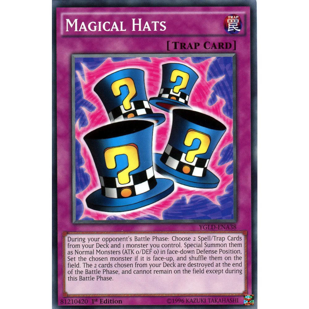Magical Hats YGLD-ENA38 Yu-Gi-Oh! Card from the Yugi's Legendary Decks Set