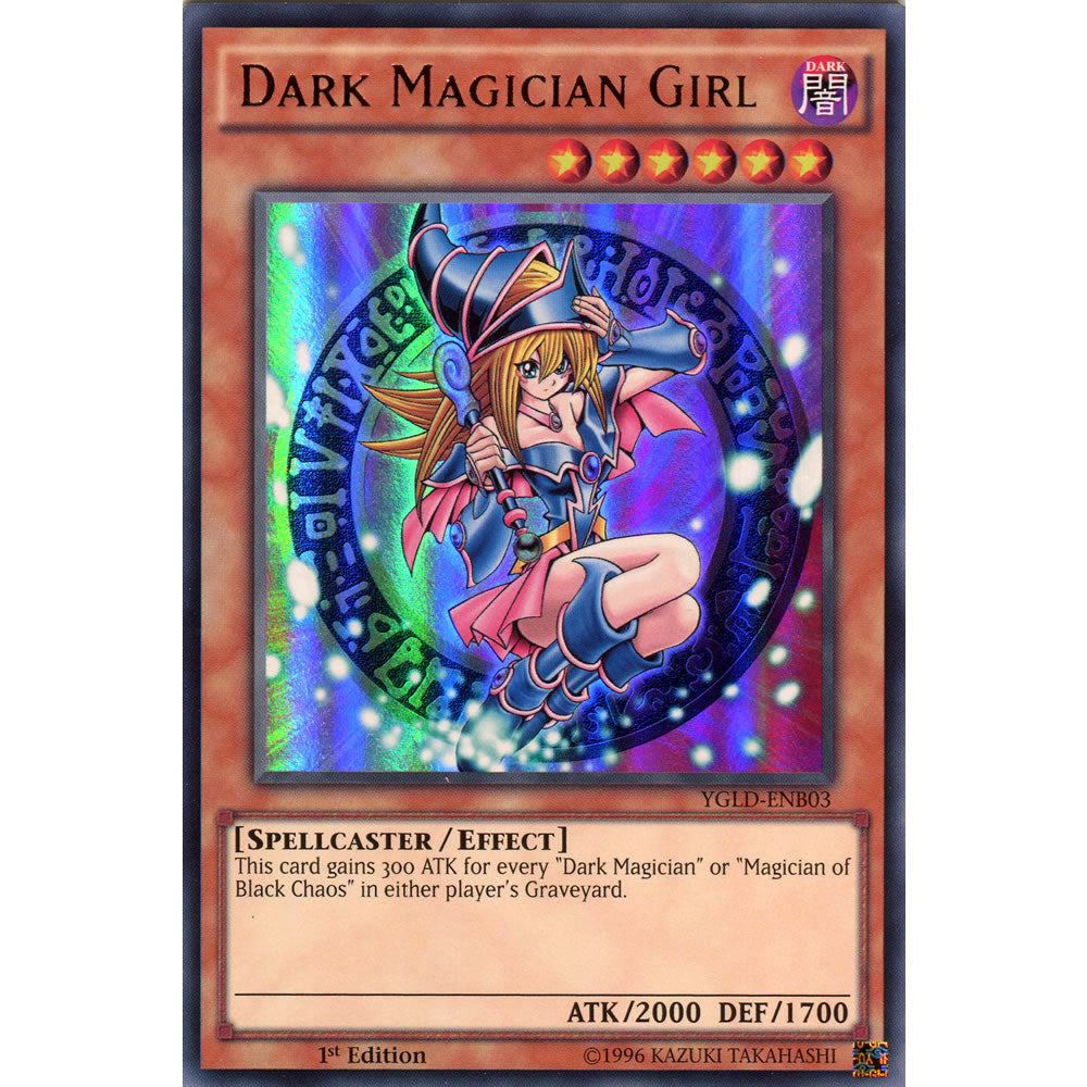 Dark Magician Girl YGLD-ENB03 Yu-Gi-Oh! Card from the Yugi's Legendary Decks Set