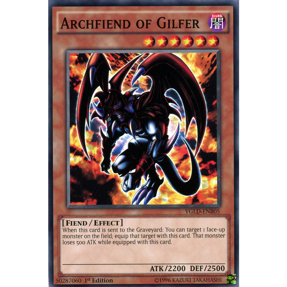 Archfiend of Gilfer YGLD-ENB05 Yu-Gi-Oh! Card from the Yugi's Legendary Decks Set
