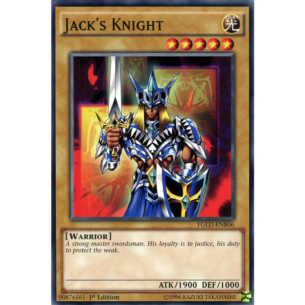 Jack's Knight YGLD-ENB06 Yu-Gi-Oh! Card from the Yugi's Legendary Decks Set