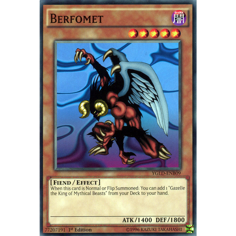 Berfomet YGLD-ENB09 Yu-Gi-Oh! Card from the Yugi's Legendary Decks Set