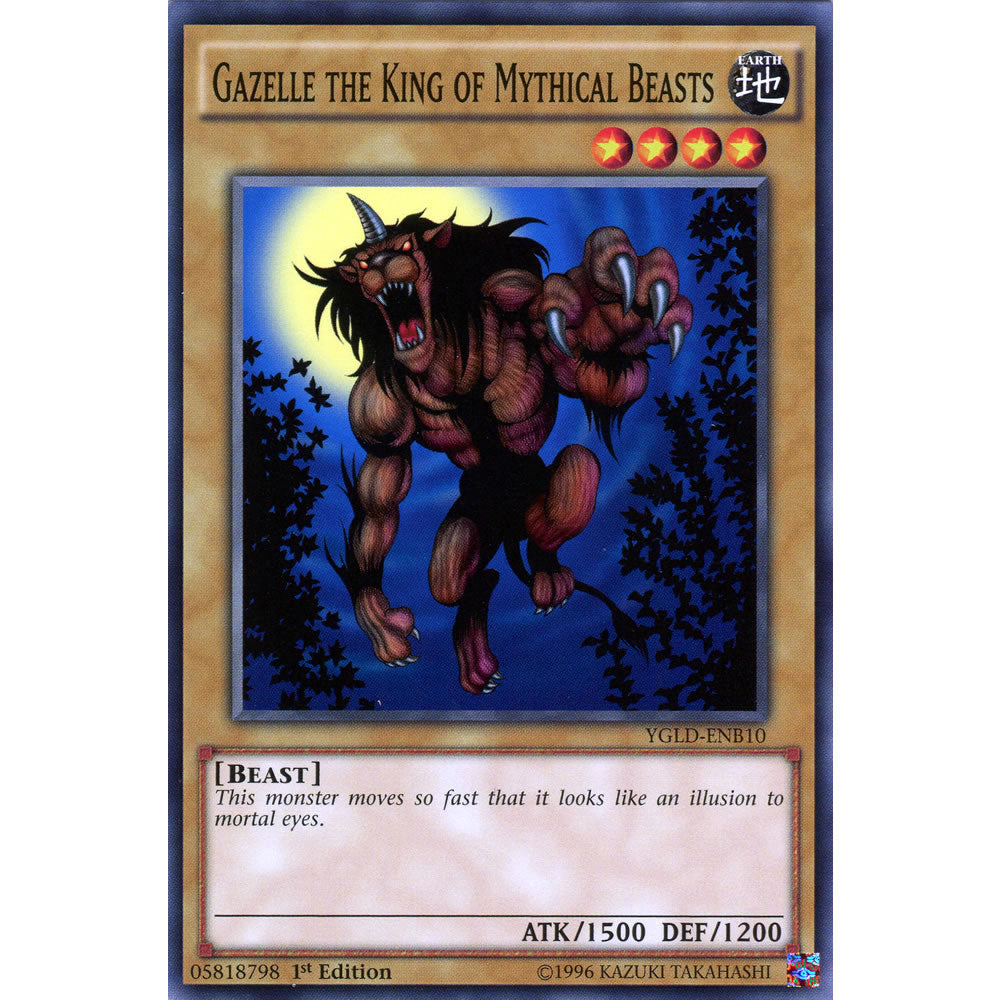 Gazelle the King of Mythical Beasts YGLD-ENB10 Yu-Gi-Oh! Card from the Yugi's Legendary Decks Set