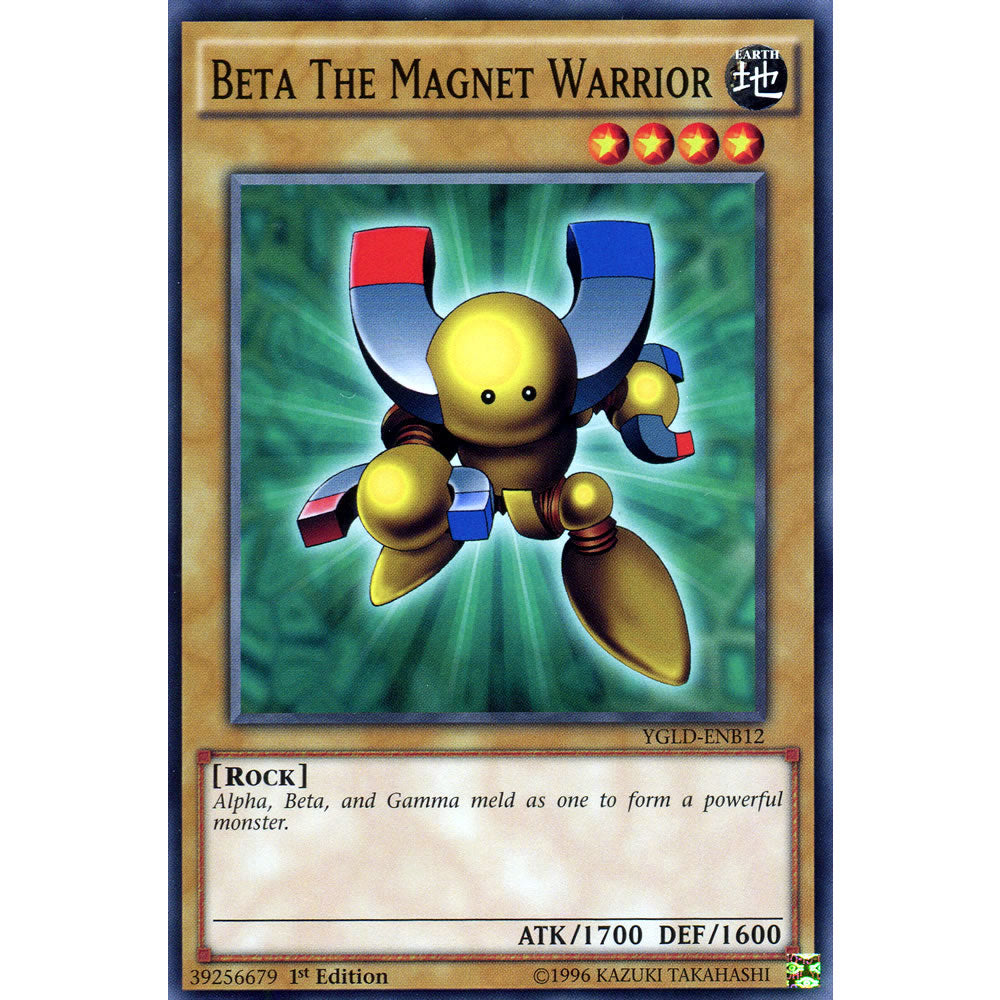 Beta The Magnet Warrior YGLD-ENB12 Yu-Gi-Oh! Card from the Yugi's Legendary Decks Set