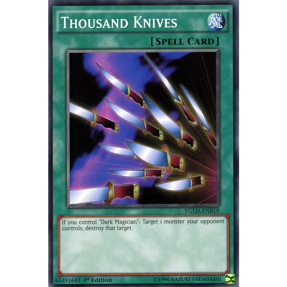 Thousand Knives YGLD-ENB19 Yu-Gi-Oh! Card from the Yugi's Legendary Decks Set