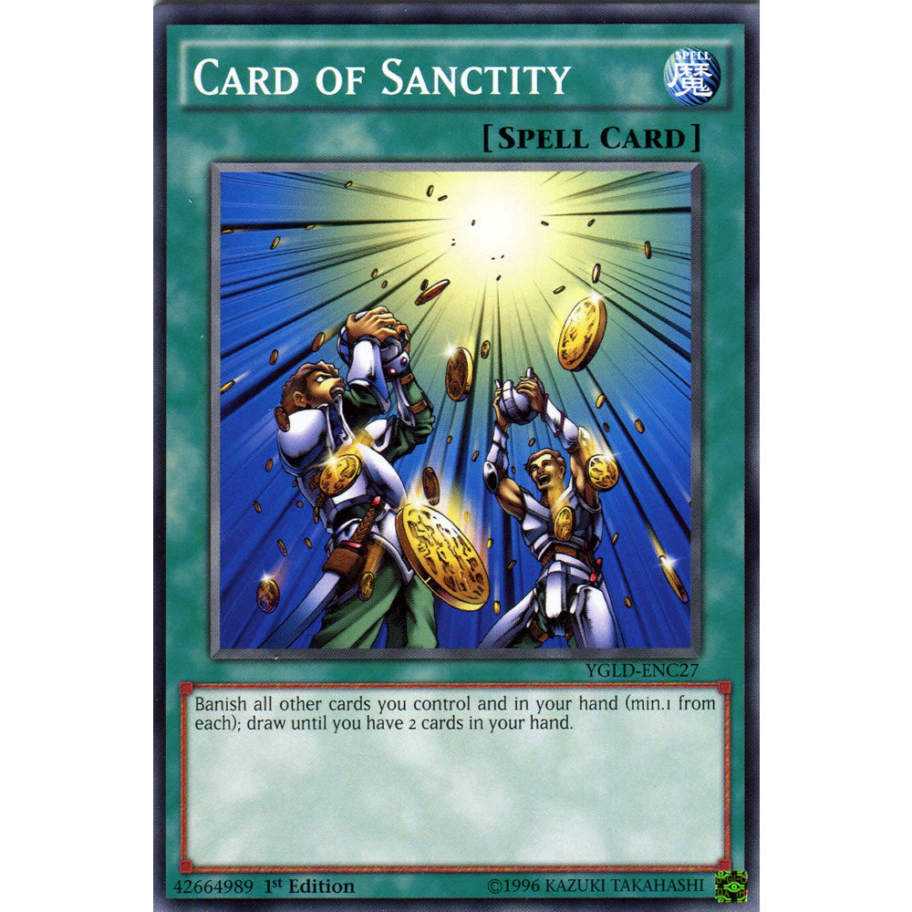Card of Sanctity YGLD-ENC27 Yu-Gi-Oh! Card from the Yugi's Legendary Decks Set