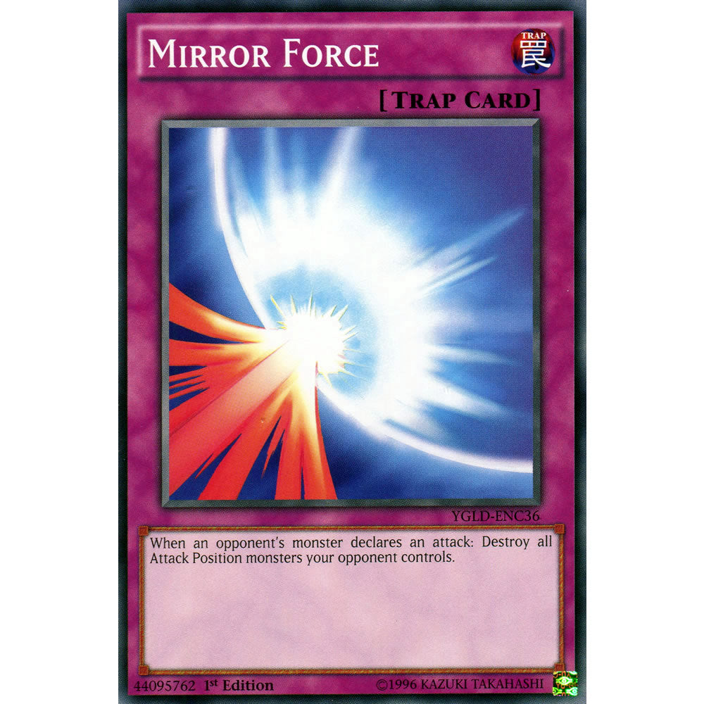 Mirror Force YGLD-ENC36 Yu-Gi-Oh! Card from the Yugi's Legendary Decks Set