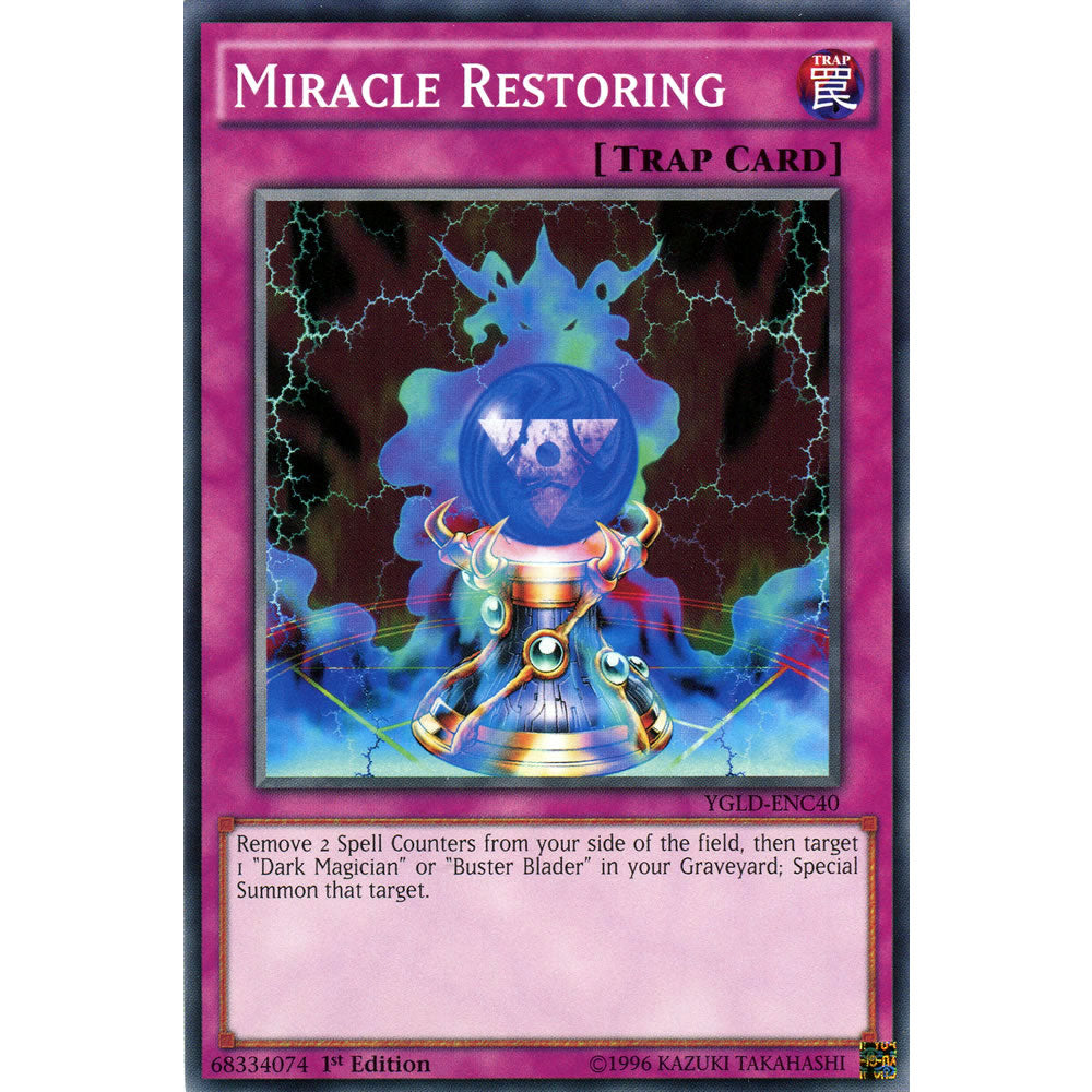 Miracle Restoring YGLD-ENC40 Yu-Gi-Oh! Card from the Yugi's Legendary Decks Set