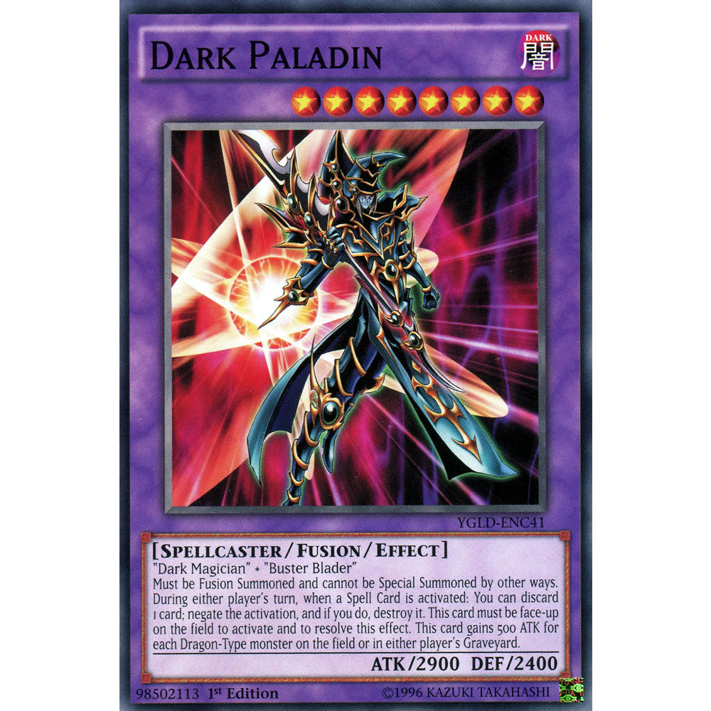 Dark Paladin YGLD-ENC41 Yu-Gi-Oh! Card from the Yugi's Legendary Decks Set