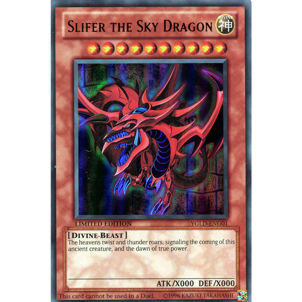 Slifer the Sky Dragon YGLD-ENG01 Yu-Gi-Oh! Card from the Yugi's Legendary Decks Set