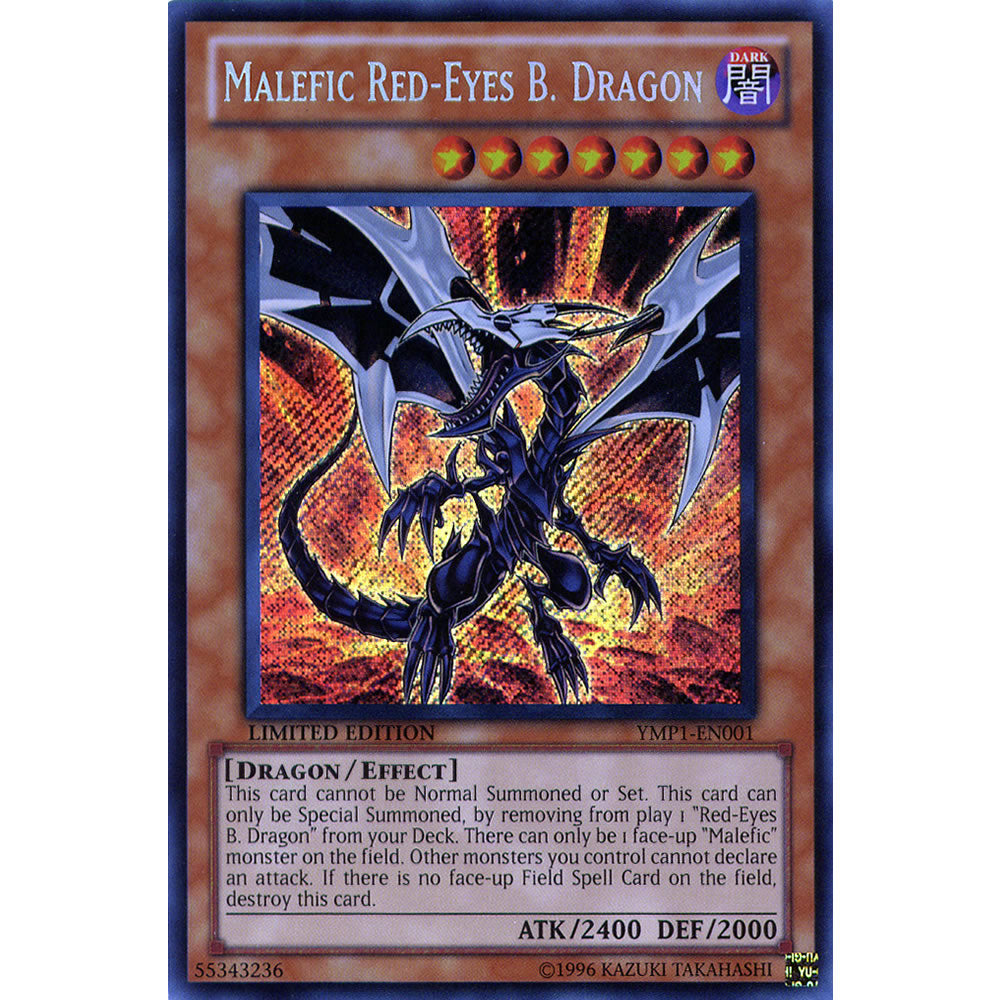 Malefic Red-Eyes B. Dragon YMP1-EN001 Yu-Gi-Oh! Card from the Bonds Beyond Time 3D Movie Pack Set