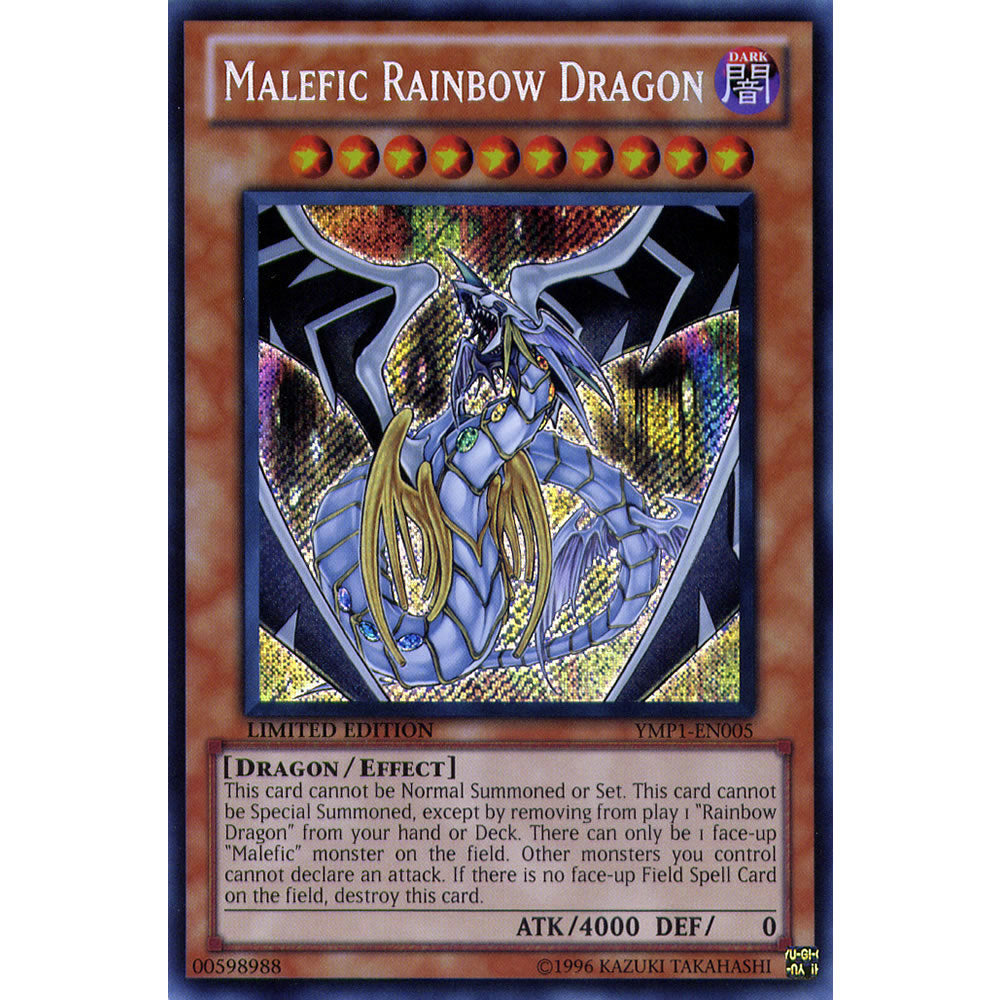 Malefic Rainbow Dragon YMP1-EN005 Yu-Gi-Oh! Card from the Bonds Beyond Time 3D Movie Pack Set