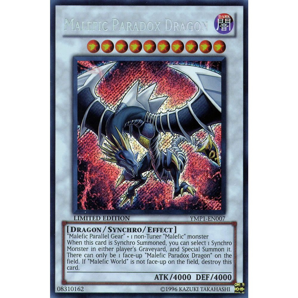 Malefic Paradox Dragon YMP1-EN007 Yu-Gi-Oh! Card from the Bonds Beyond Time 3D Movie Pack Set