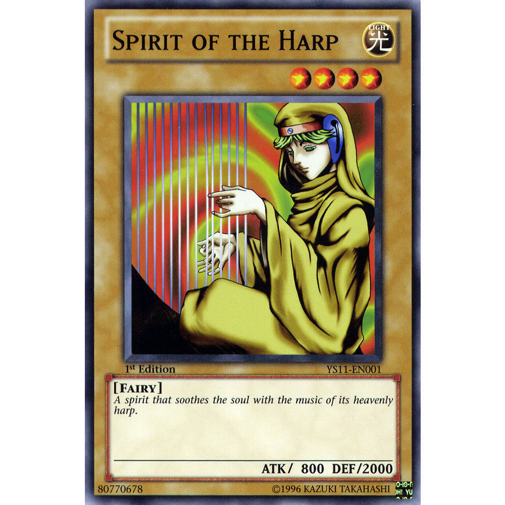 Spirit of the Harp YS11-EN001 Yu-Gi-Oh! Card from the Dawn of the XYZ Set