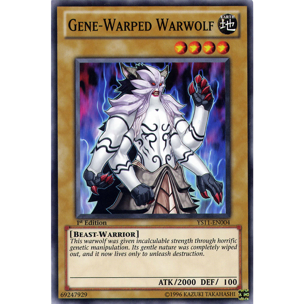 Gene - Warped Warwolf YS11-EN004 Yu-Gi-Oh! Card from the Dawn of the XYZ Set