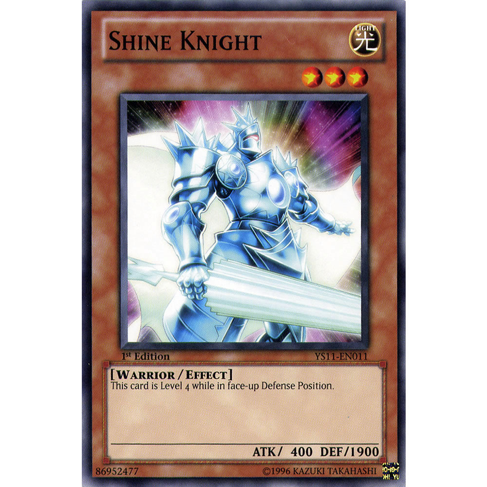Shine Knight YS11-EN011 Yu-Gi-Oh! Card from the Dawn of the XYZ Set
