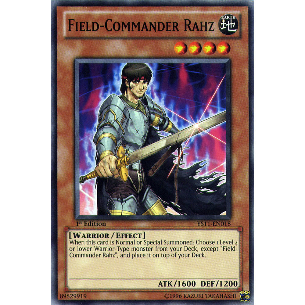 Field - Commander Rahz YS11-EN018 Yu-Gi-Oh! Card from the Dawn of the XYZ Set