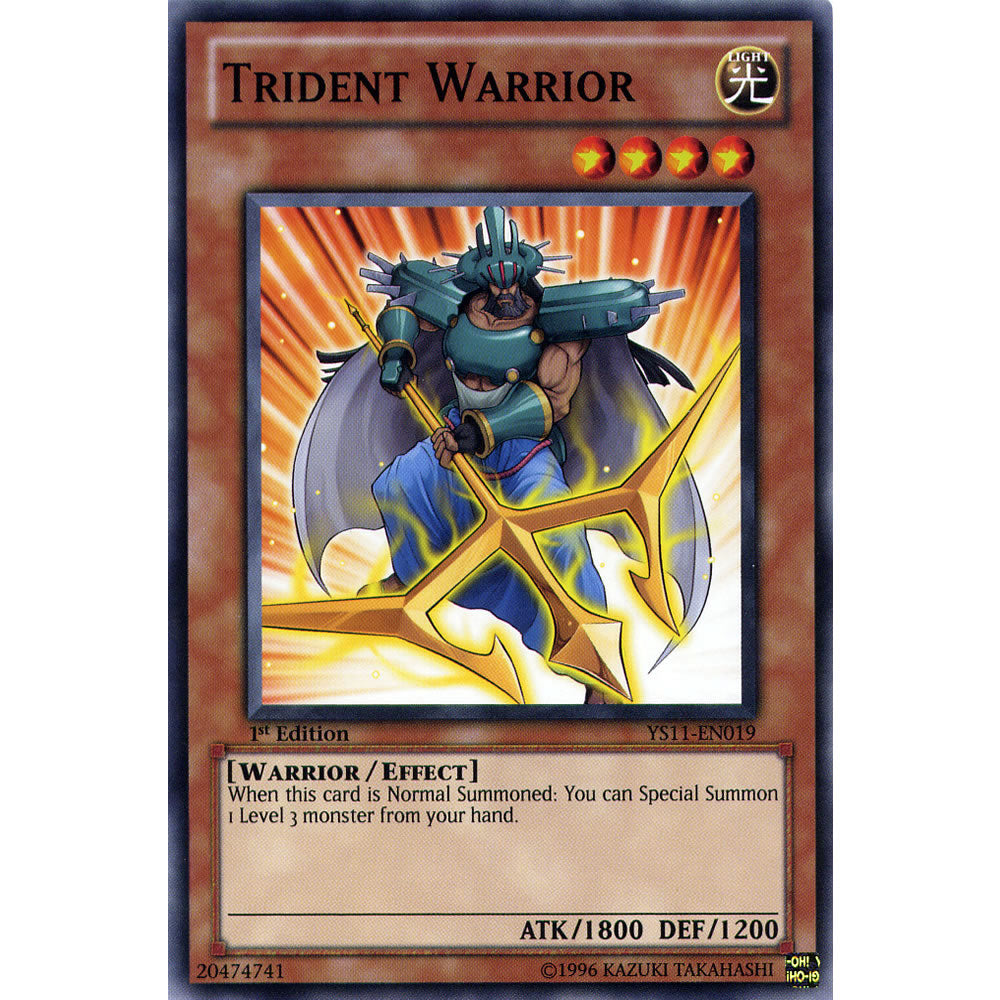 Trident Warrior YS11-EN019 Yu-Gi-Oh! Card from the Dawn of the XYZ Set