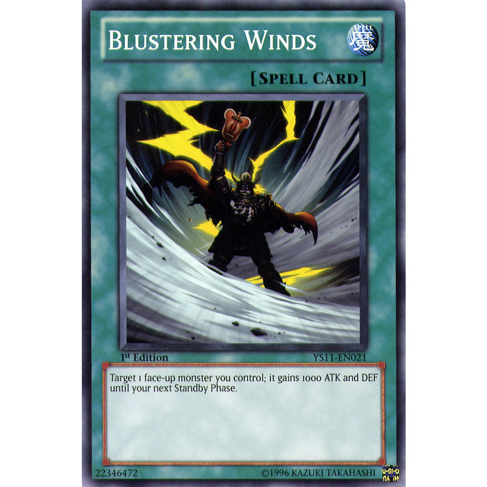 Bluster Winds YS11-EN021 Yu-Gi-Oh! Card from the Dawn of the XYZ Set