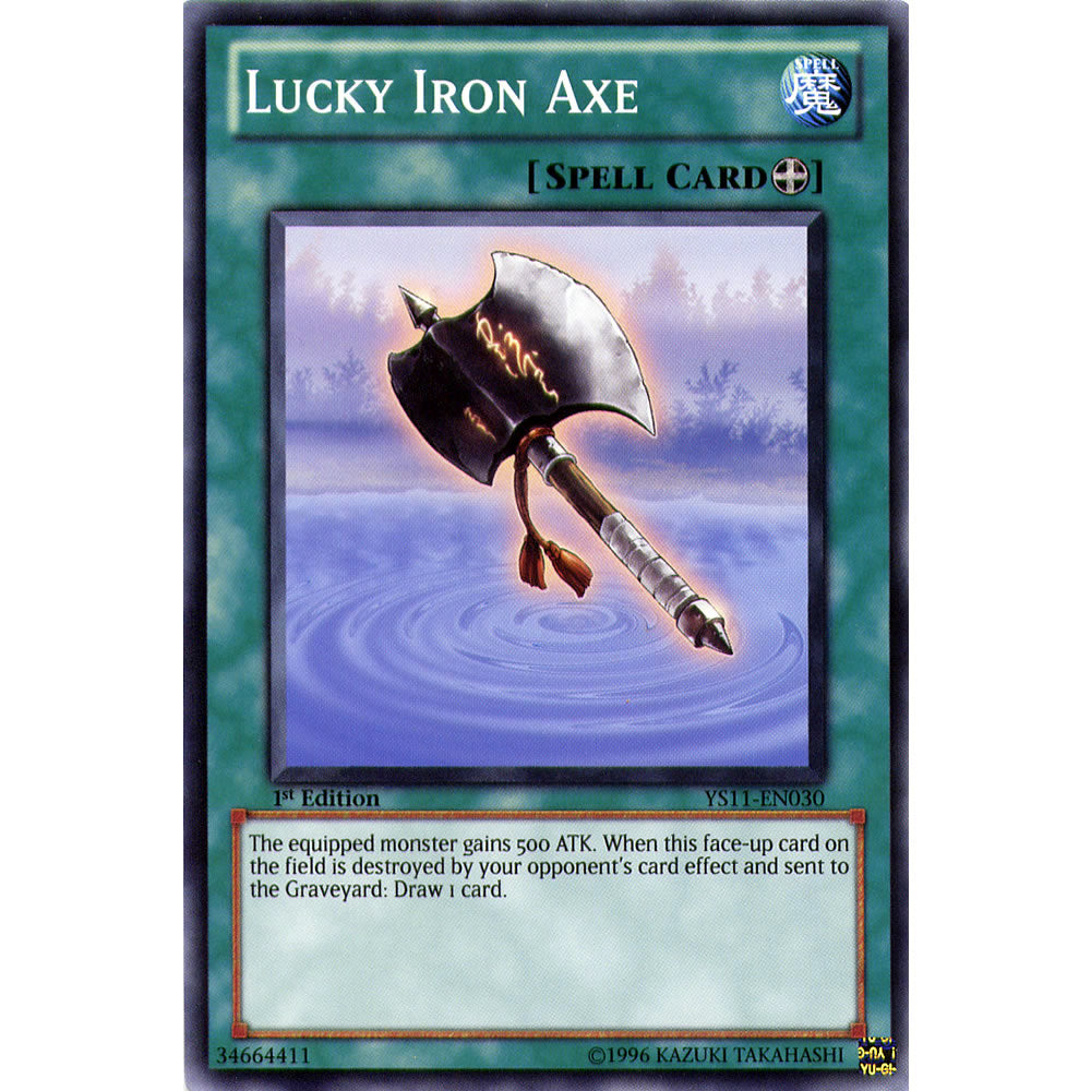 Lucky Iron Axe YS11-EN030 Yu-Gi-Oh! Card from the Dawn of the XYZ Set