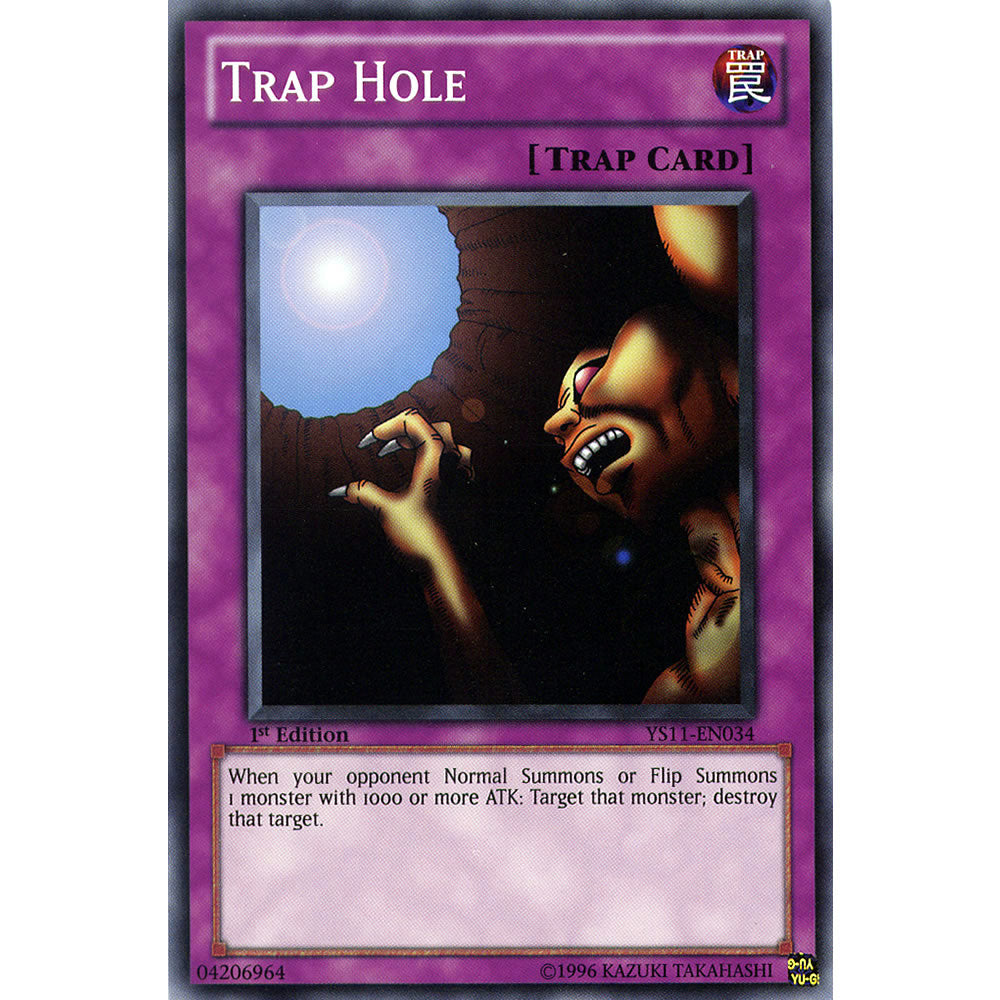 Trap Hole YS11-EN034 Yu-Gi-Oh! Card from the Dawn of the XYZ Set